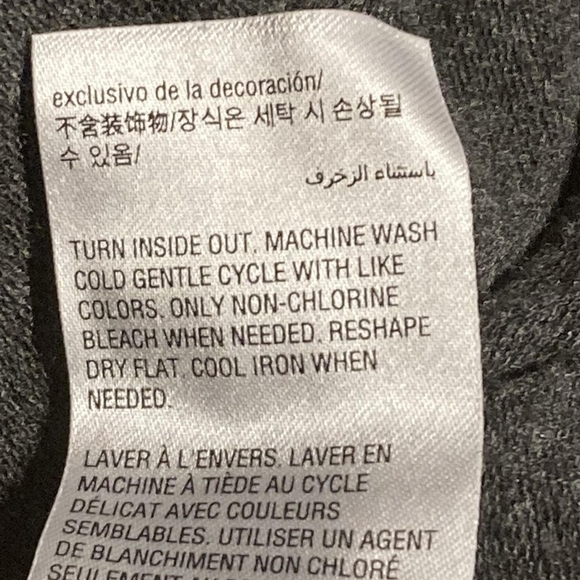 Ideology Lace Pattern Sleeves Sweatshirt Women's Large L Grey Athleisure Comfy - Picture 6 of 6